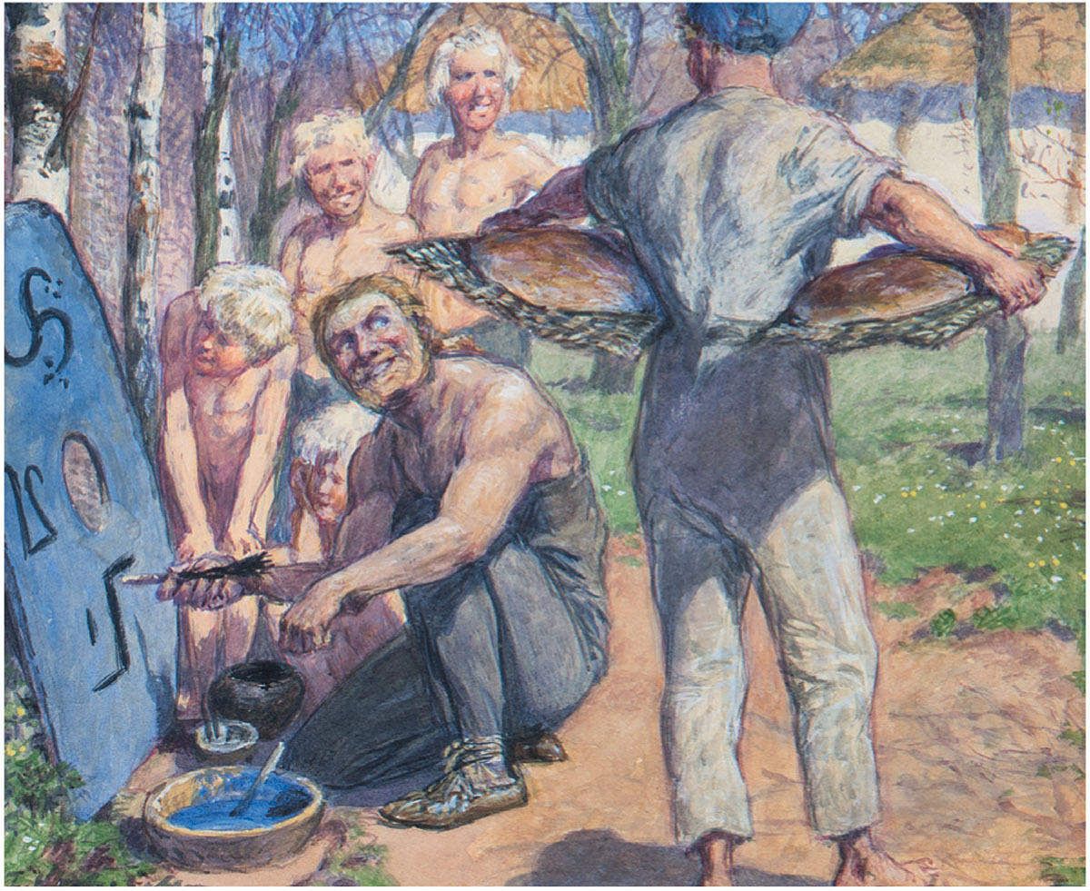 KOCH-GOTHA, FRITZ. "Painting the Shield".