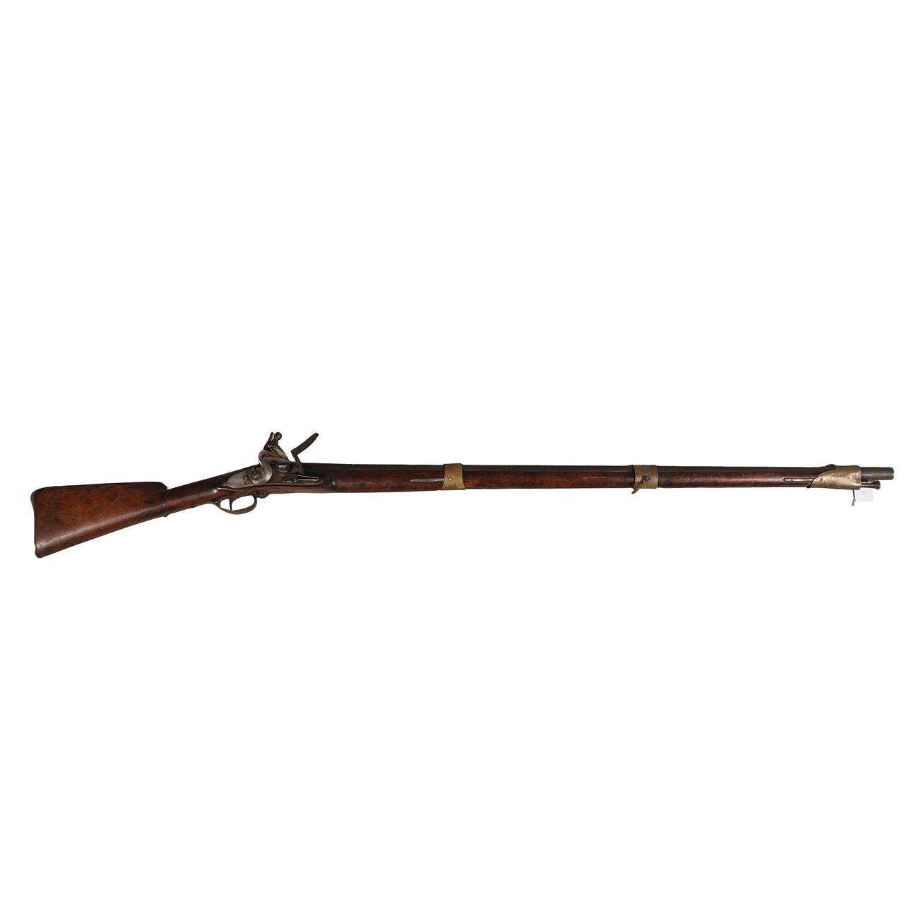 19TH CENTURY FLINTLOCK MUSKET.