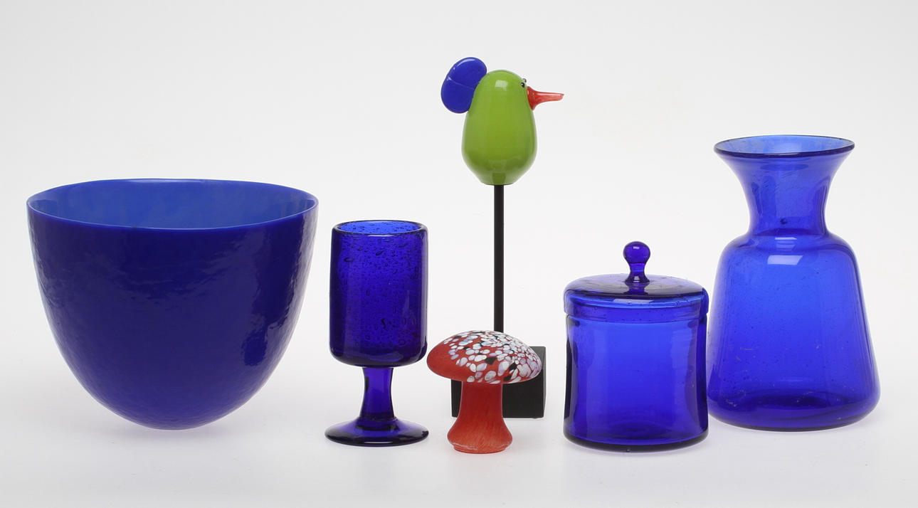 PARTI GLAS, 6 delar, bla. Boda och Gullaskruf.