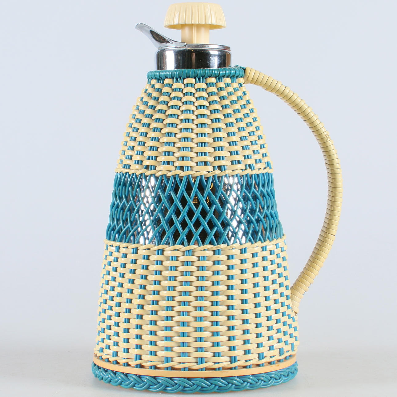 TERMOS, rottingklädd, Termoverken, Jönköping, 1950/60-tal.