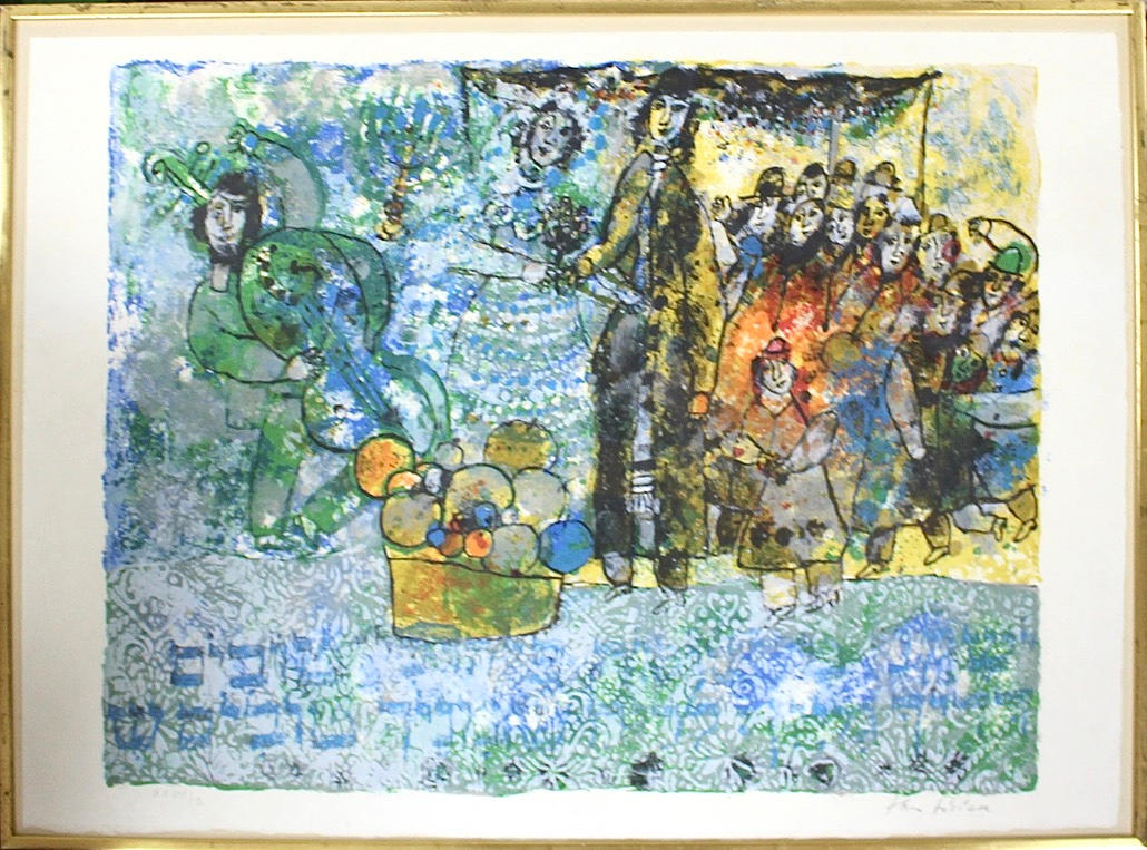 THEO TOBIASSE. farve litografi.