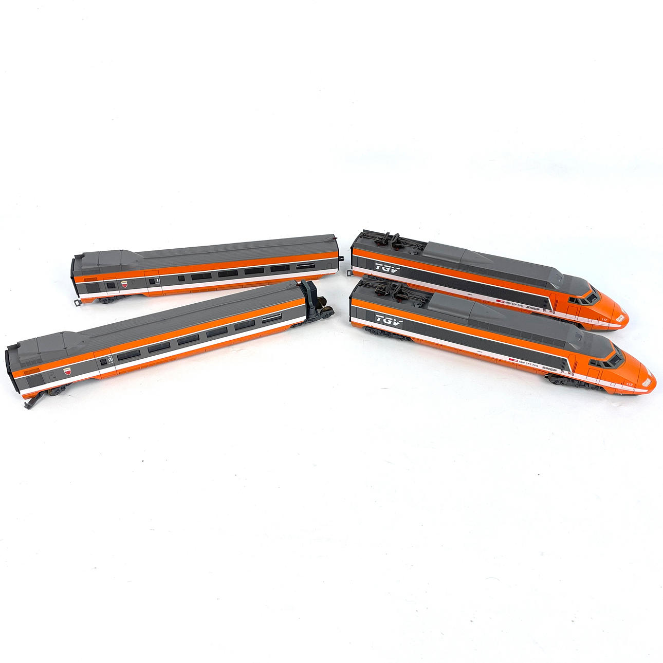MODEL TRAIN, 4 pieces. Lima, TGV SNCF fast train, in original packaging.