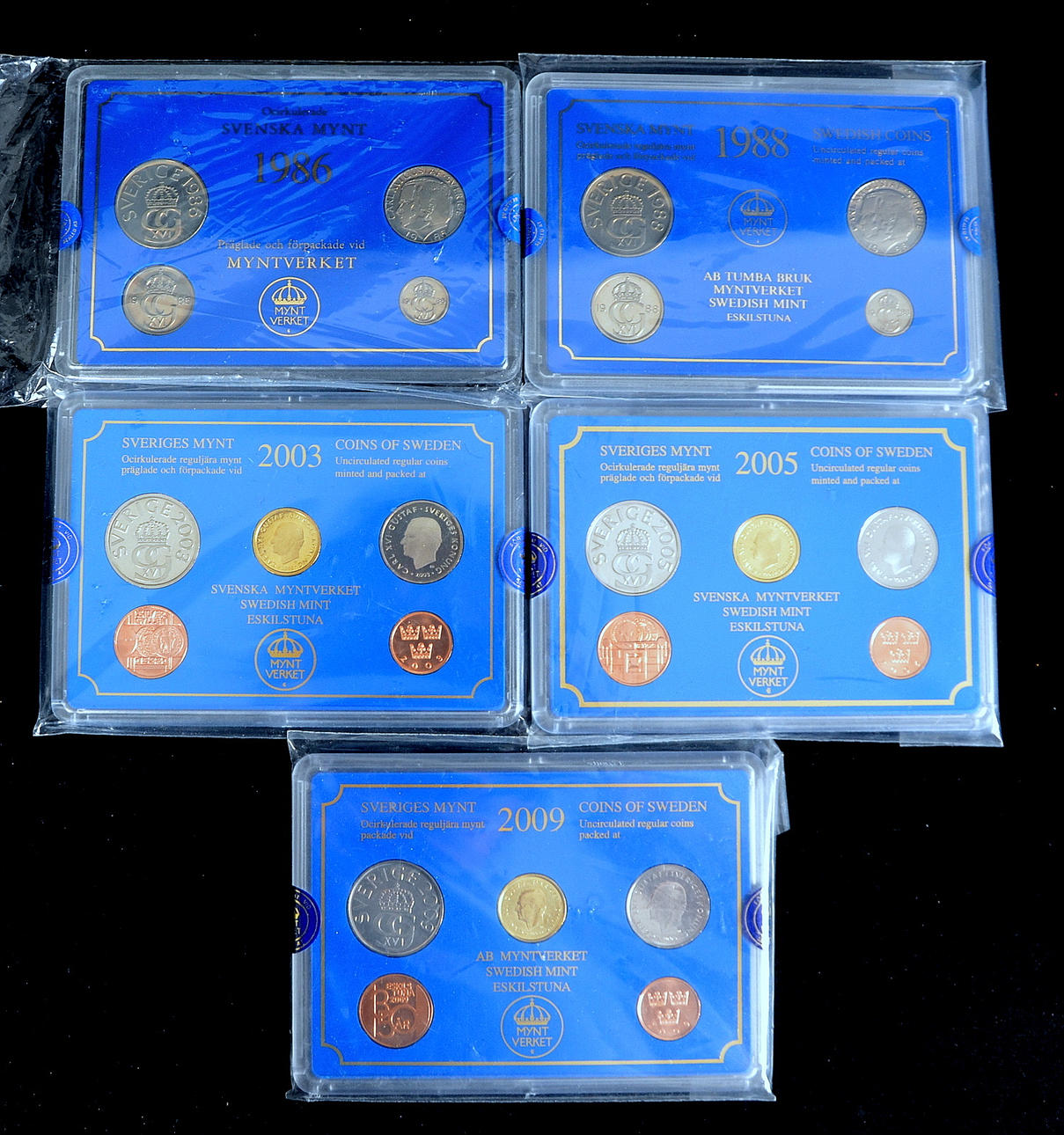 MYNTÅRSATSER, Sverige, 26-stycken.