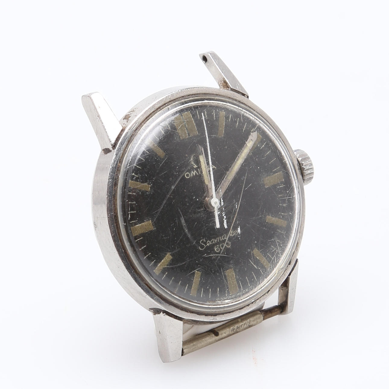 HERRARMBANDSUR, stål, Omega Seamaster 600.