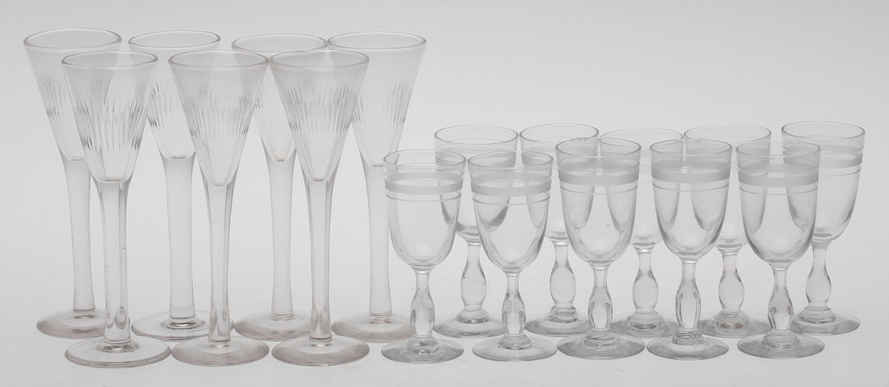 SNAPPSGLAS, 17 st, bl.a. sk Rydbergsglas.