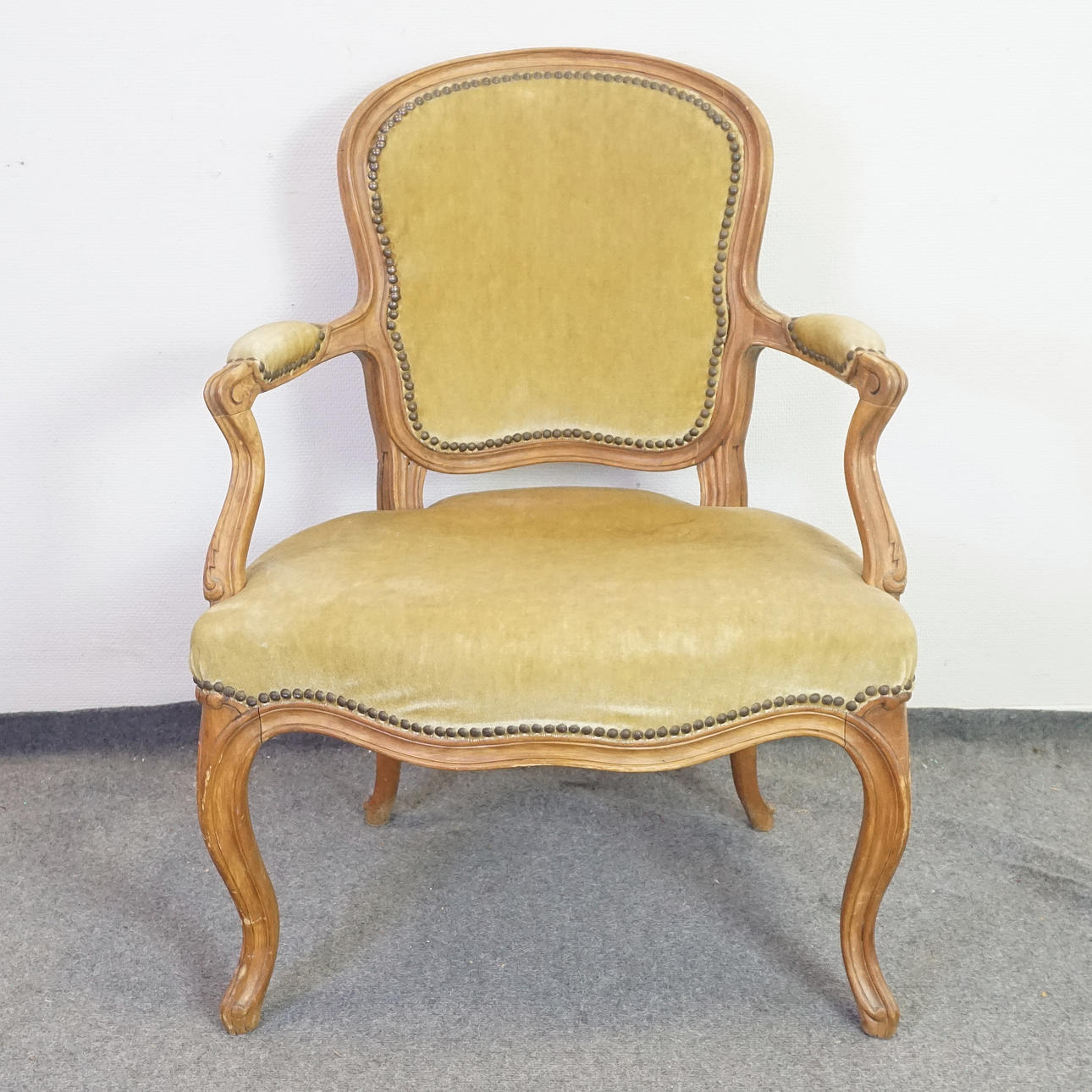 A rococo style armchair, 1900 century.