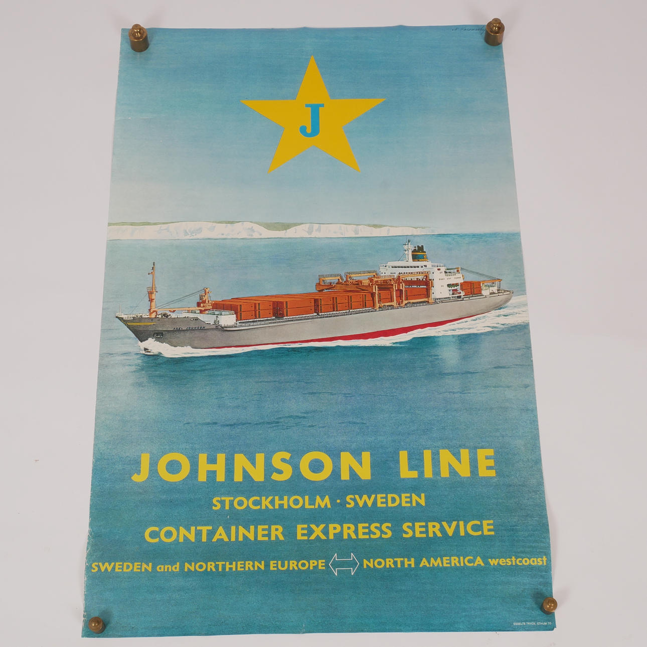 JOHNSON LINE. Planscher och foto, 6 st. Konst - Övrigt - Auctionet