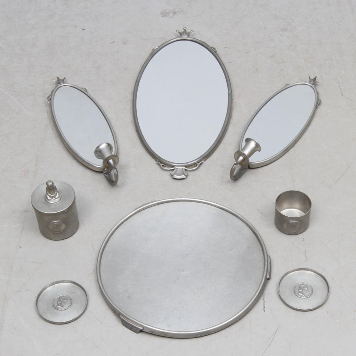 TENN, 8 delar, Art Deco, O H Lagerstedt AB, 1900-talets första hälft.