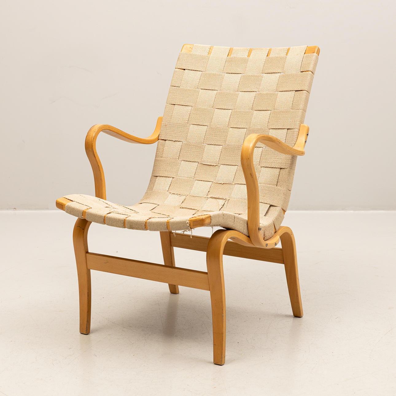 BRUNO MATHSSON. Fåtölj, Eva, Dux.