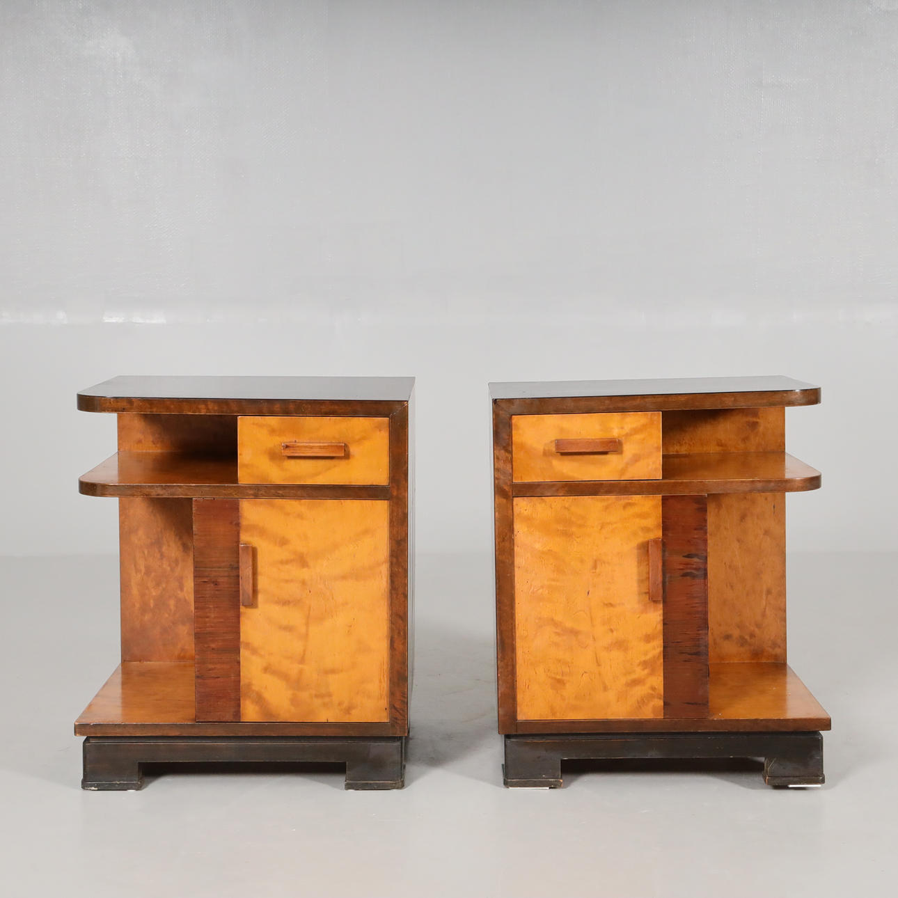 BEDSIDE TABLE 1 pair around 40's, art deco.