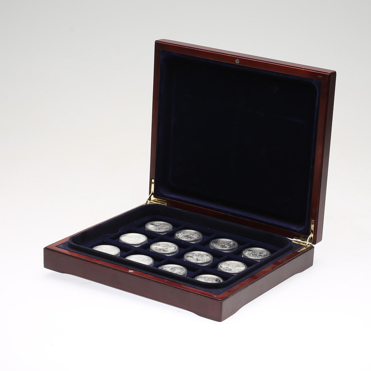 MYNT, 24 st, sterlingsilver, "Sveriges regenter".