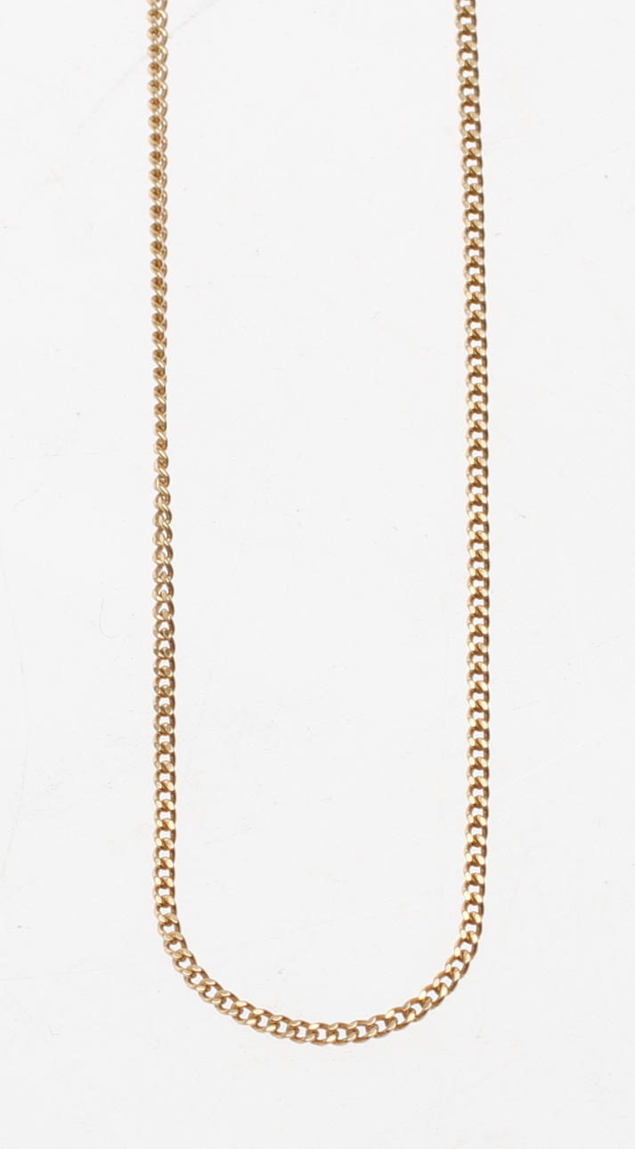 KEDJA, 18k guld, vikt ca 2,2 gr.