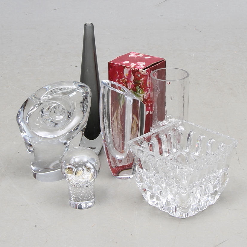 PARTI GLAS, 6 delar, bl a Tapio Wirkkalam, Olle Alberius och Göran Wärff.