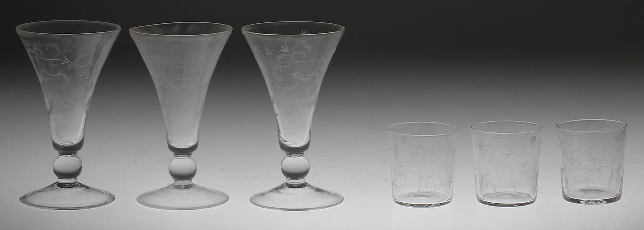 GLASSERVISDELAR, 24 delar, Frejas Boning.