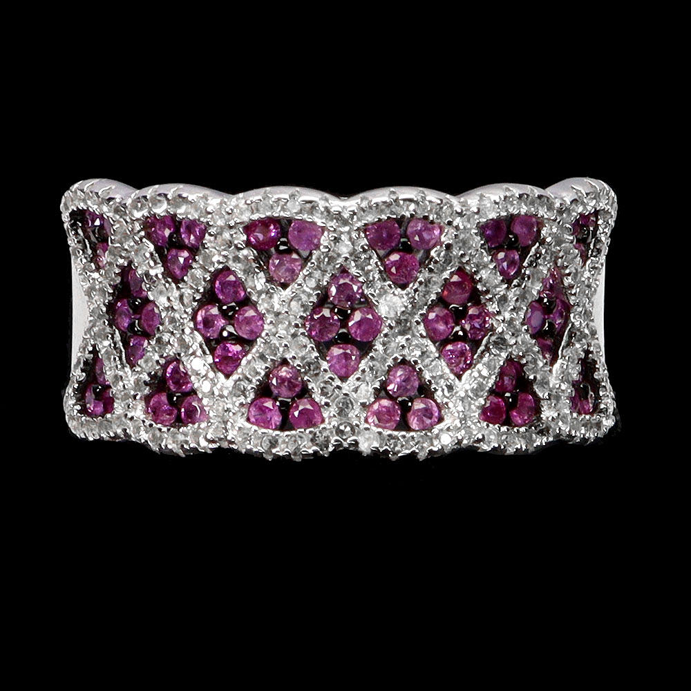 RUBY SILVER RING.