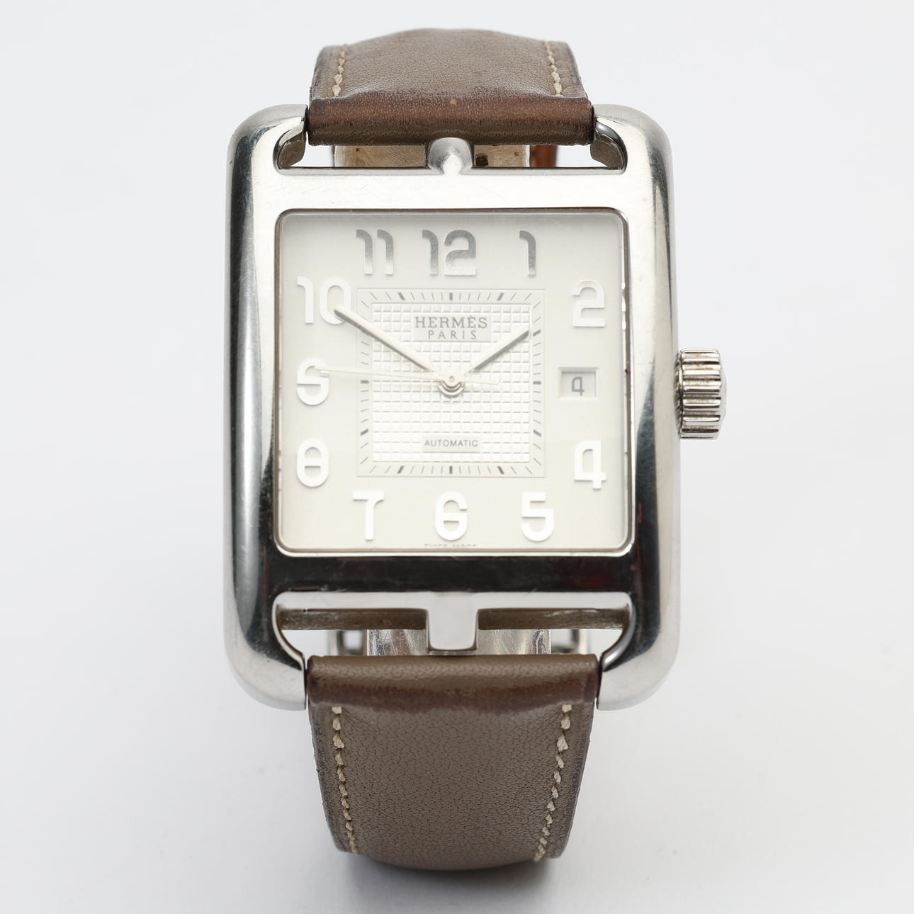 HERMES “Cape Cod TGM”, wristwatch, steel, automatic, cert dated 09/07/2010.