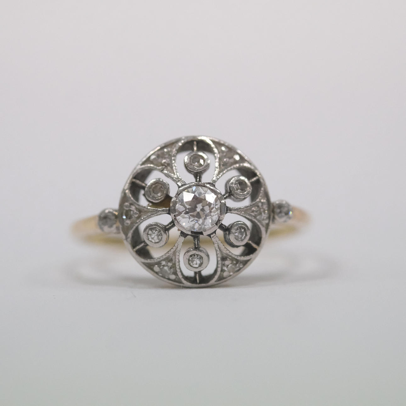 RING, ART DECO, WITH DIAMONDS.