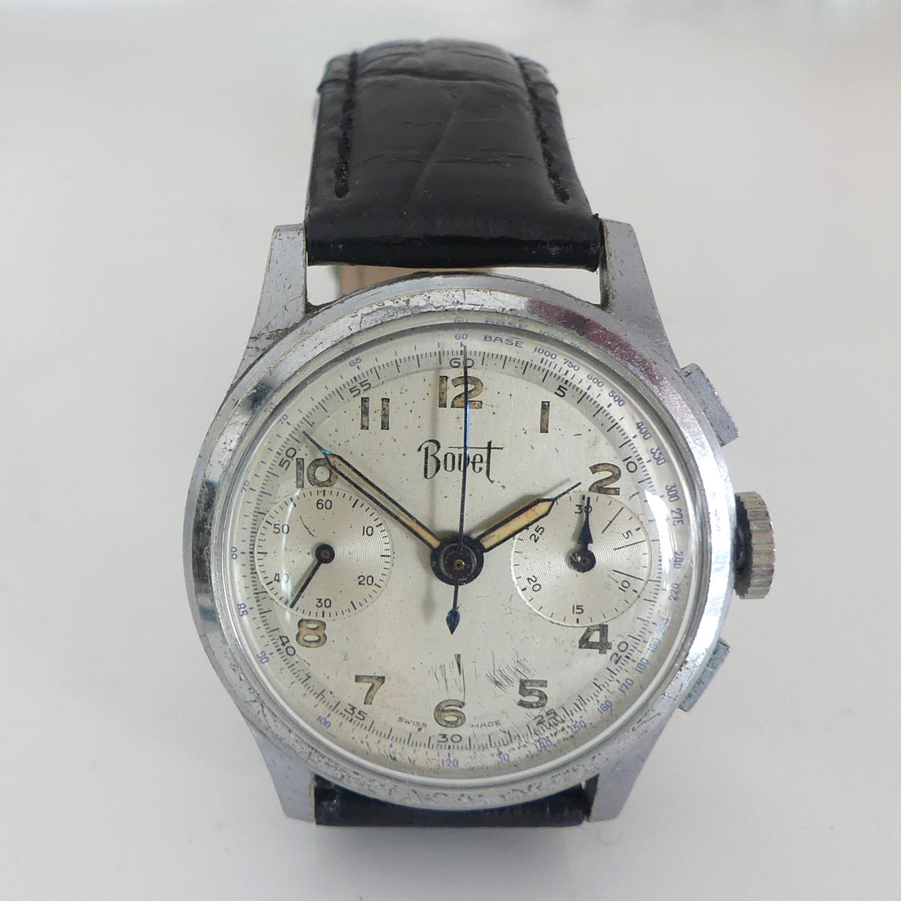 WRISTWATCH, Bovet chronograph ca 1940.