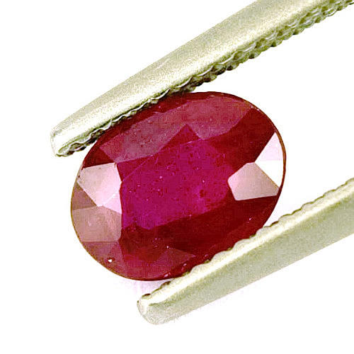 RUBIN, 1,33 CT. röd certificete.