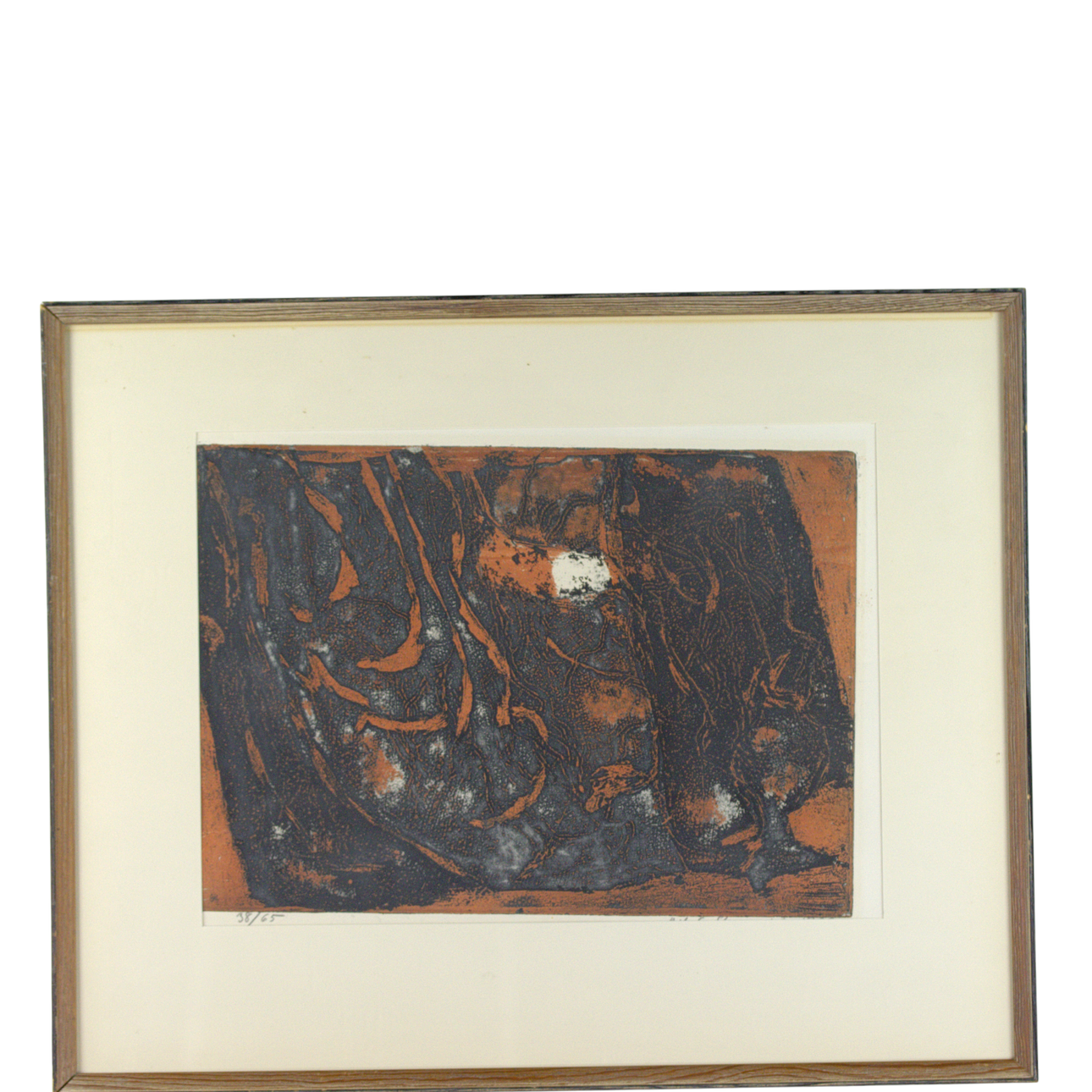 NILS G STENQVIST. Lithograph, 38/65, composition, signed, 1963.