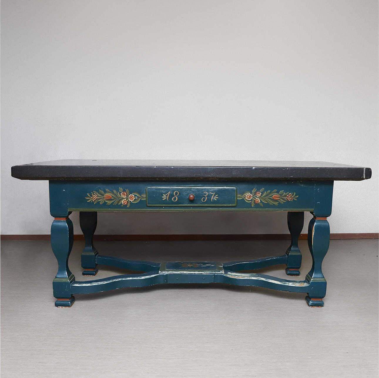 STONE TABLE, Skåne, marked and dated HAS MHD 1837.