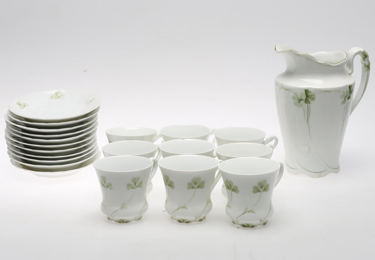 KOPPAR MED FAT samt TILLBRINGARE, jugent, 1900-tal.