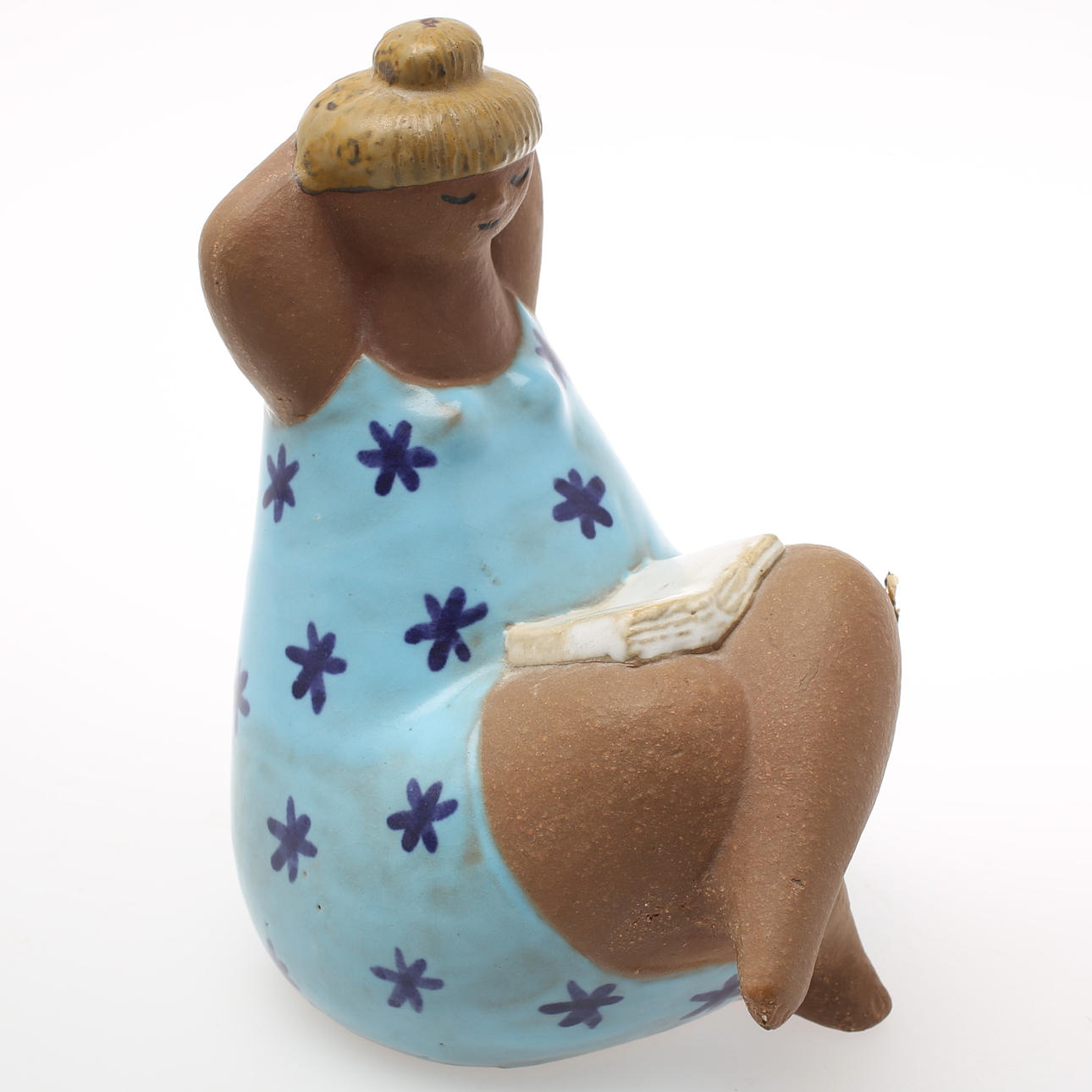 LISA LARSON. Figurin, stengods, "Emma", Gustavsberg.