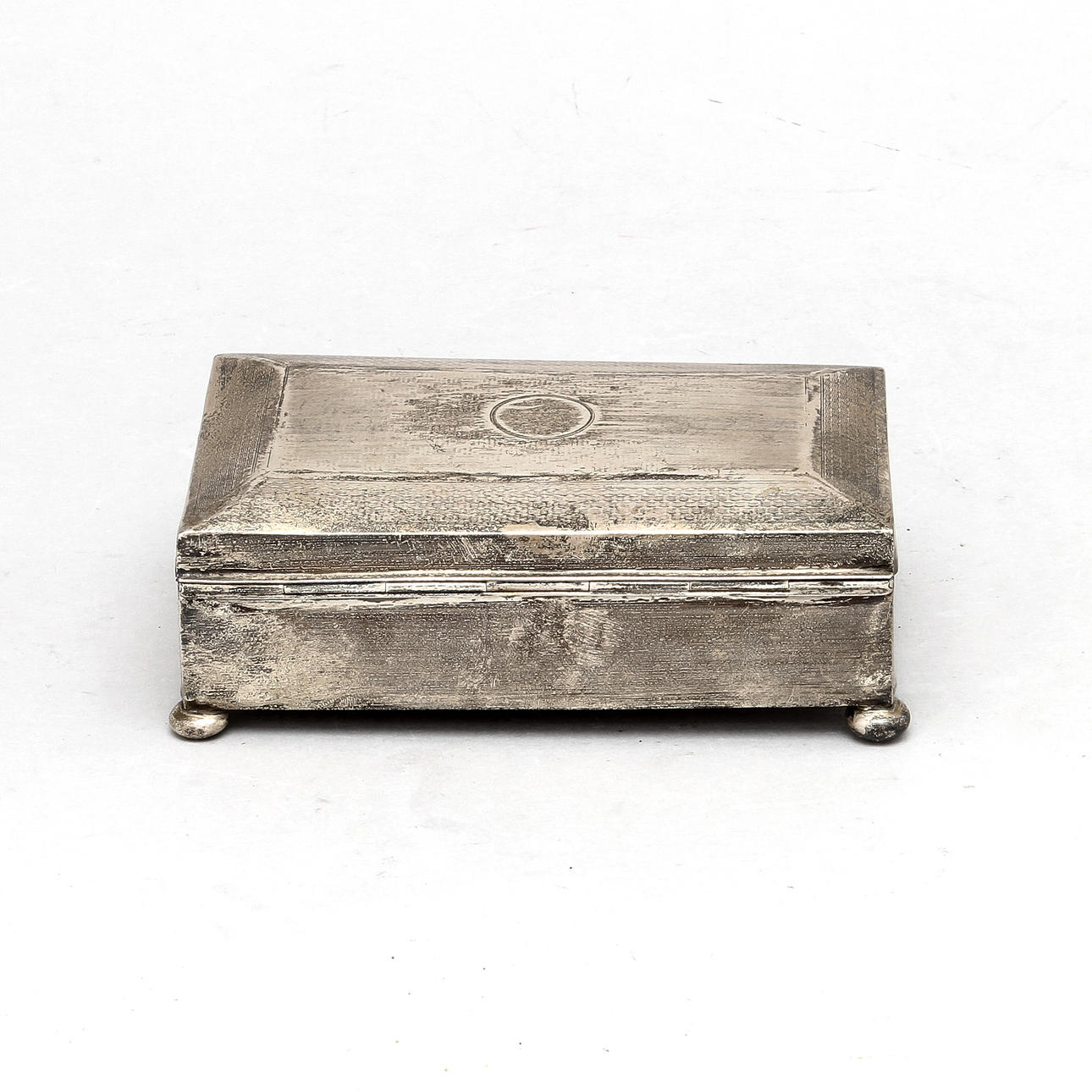 CIGARRSKRIN, silver, troligen England, 1800/1900-tal.