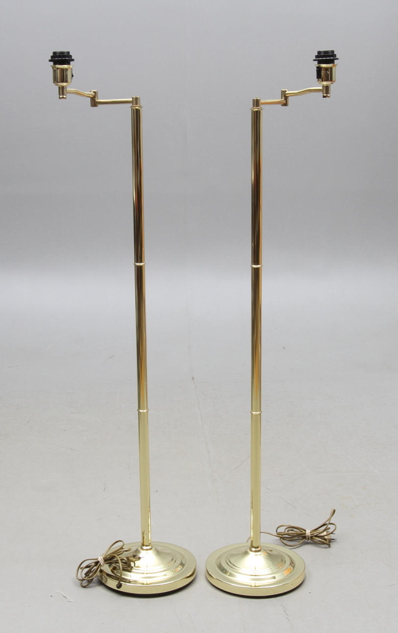 GOLVLAMPOR. 1 par, Aneta, metall, 1900-talets andra hälft.