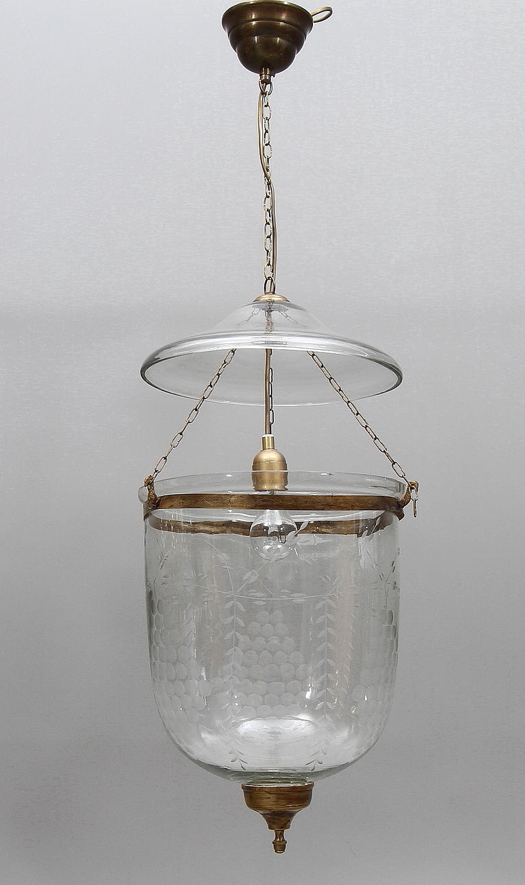 TAKLYKTA, glas och metall, gustaviansk stil.