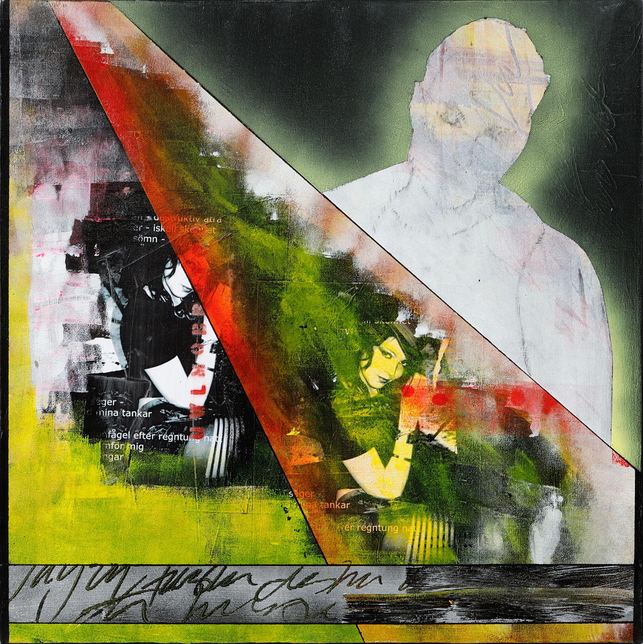 MIKAEL ALTERSTEN. “Thirst”, mixed media on canvas.