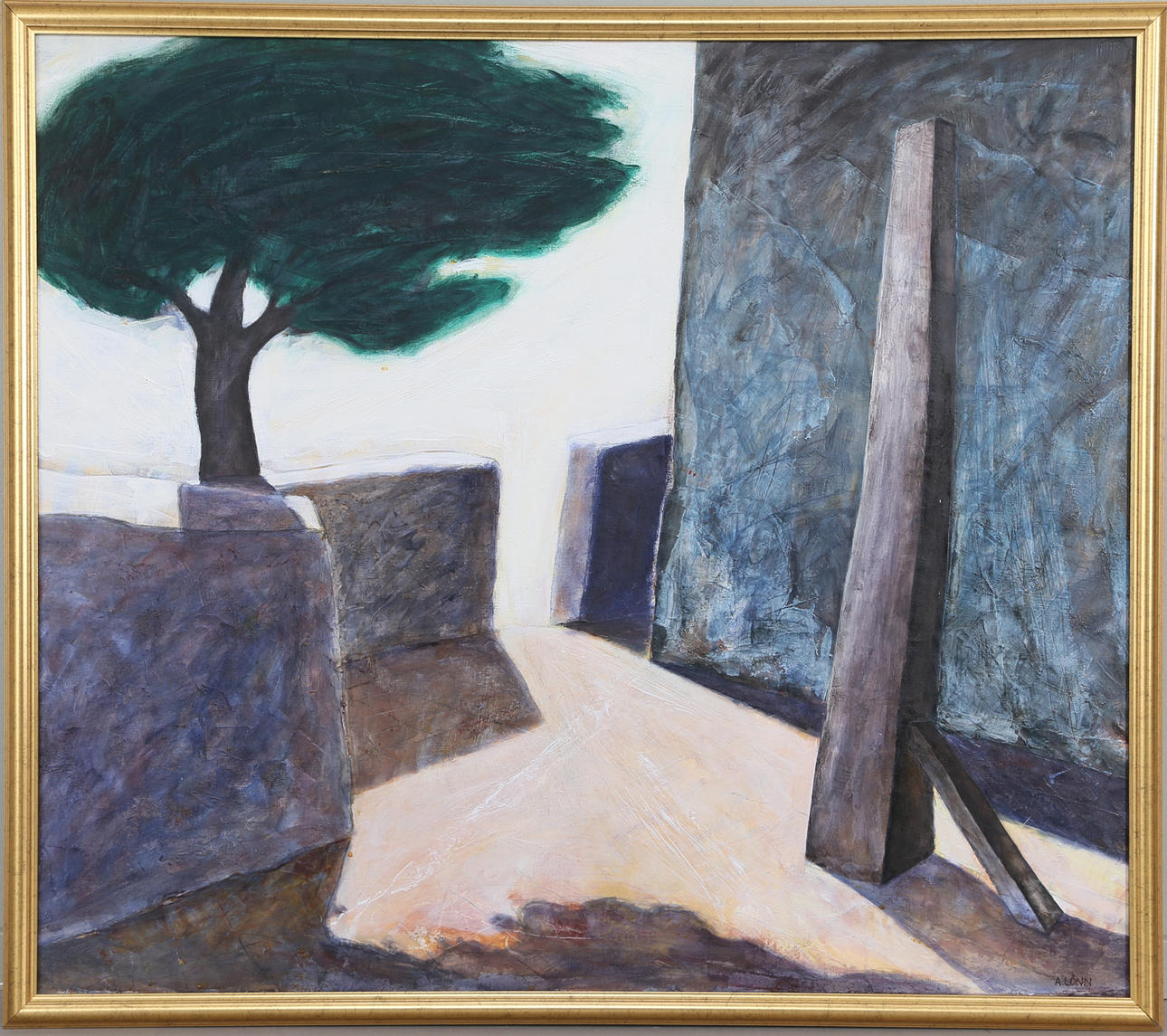 ANDERS LÖNN. Trädet, olja på duk, signerad.