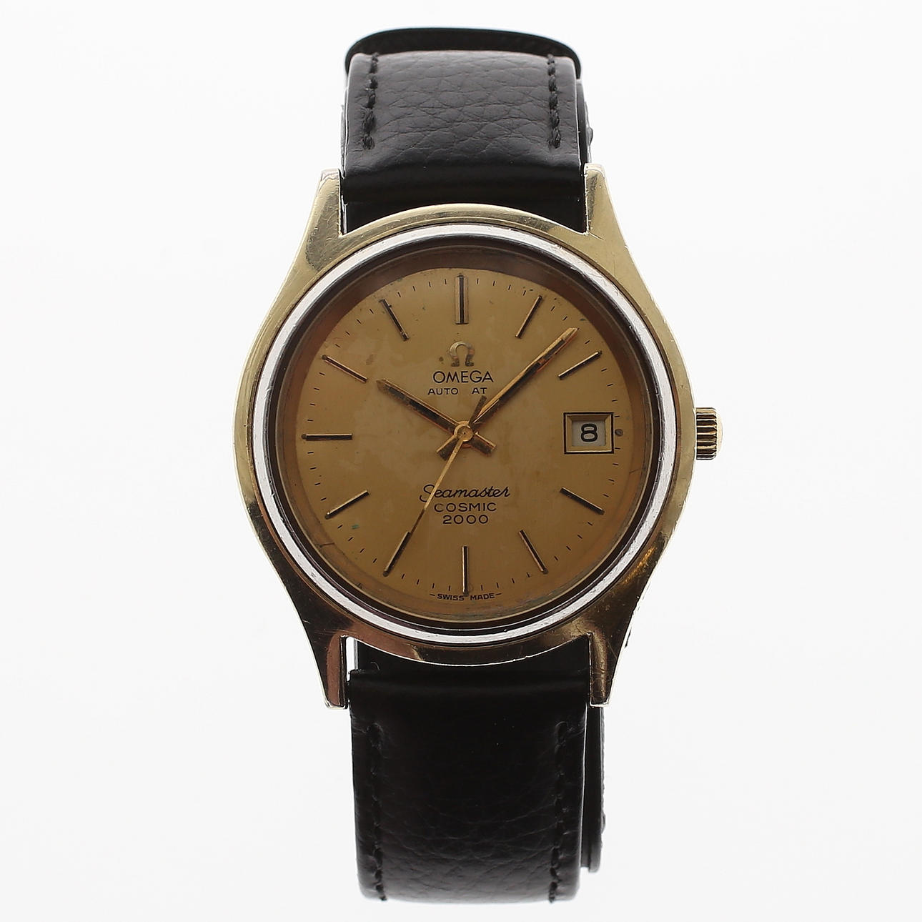 HERRARMBANDSUR, guld på stål, Omega, Automatic, Seamaster Cosmic 2000.