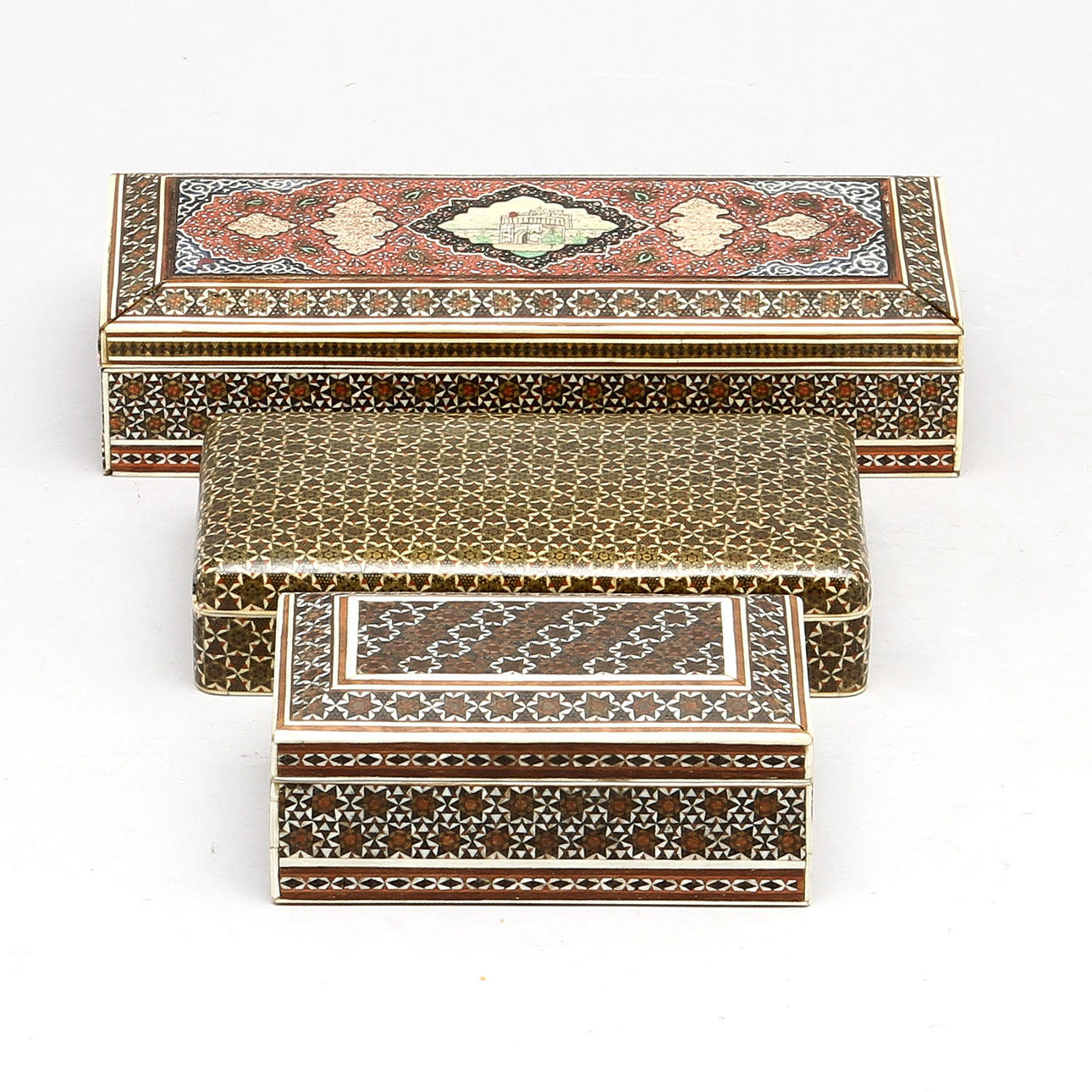 SKRIN , 3 st, Persien, 1800/1900-tal.