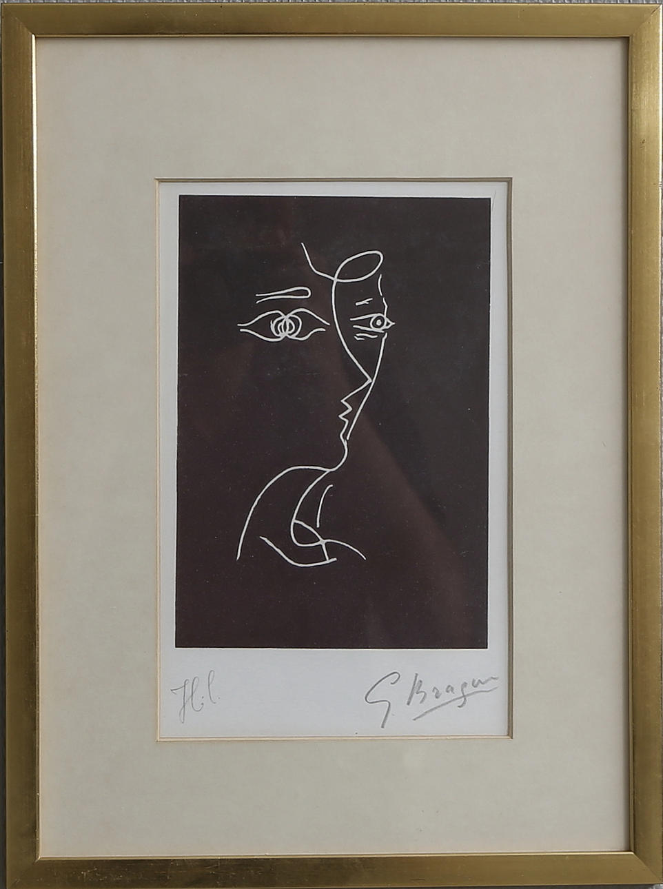 GEORGE BRAQUE. Färglitografi, HC, signerad.