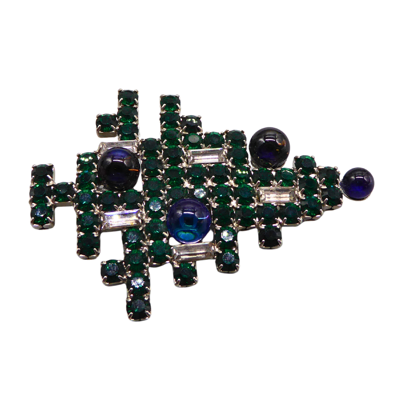BROOCH SET WITH RHINESTONES. Jewellery & Gemstones - Brooches ...
