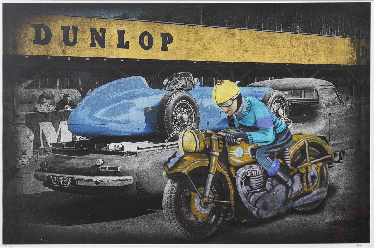LARS TUNEBO. “Dunlop”, lithograph no 2/15, signed.