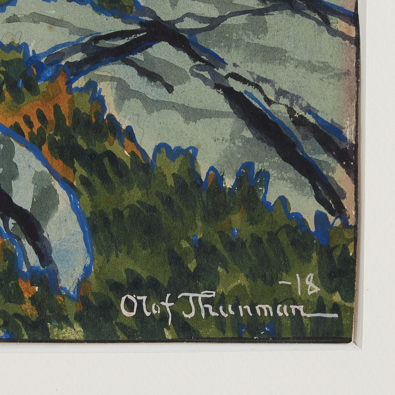 OLOF THUNMAN (1879-1944). Coastal landscape. Art - Drawings - Auctionet