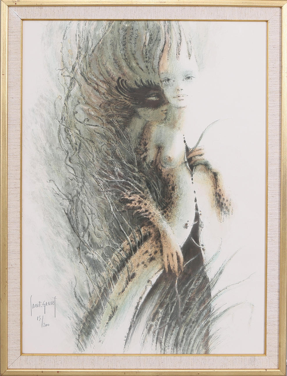 FRANCIS DE LASSUS SAINT-GENIES. Färglitografi, numrerad och signerad.