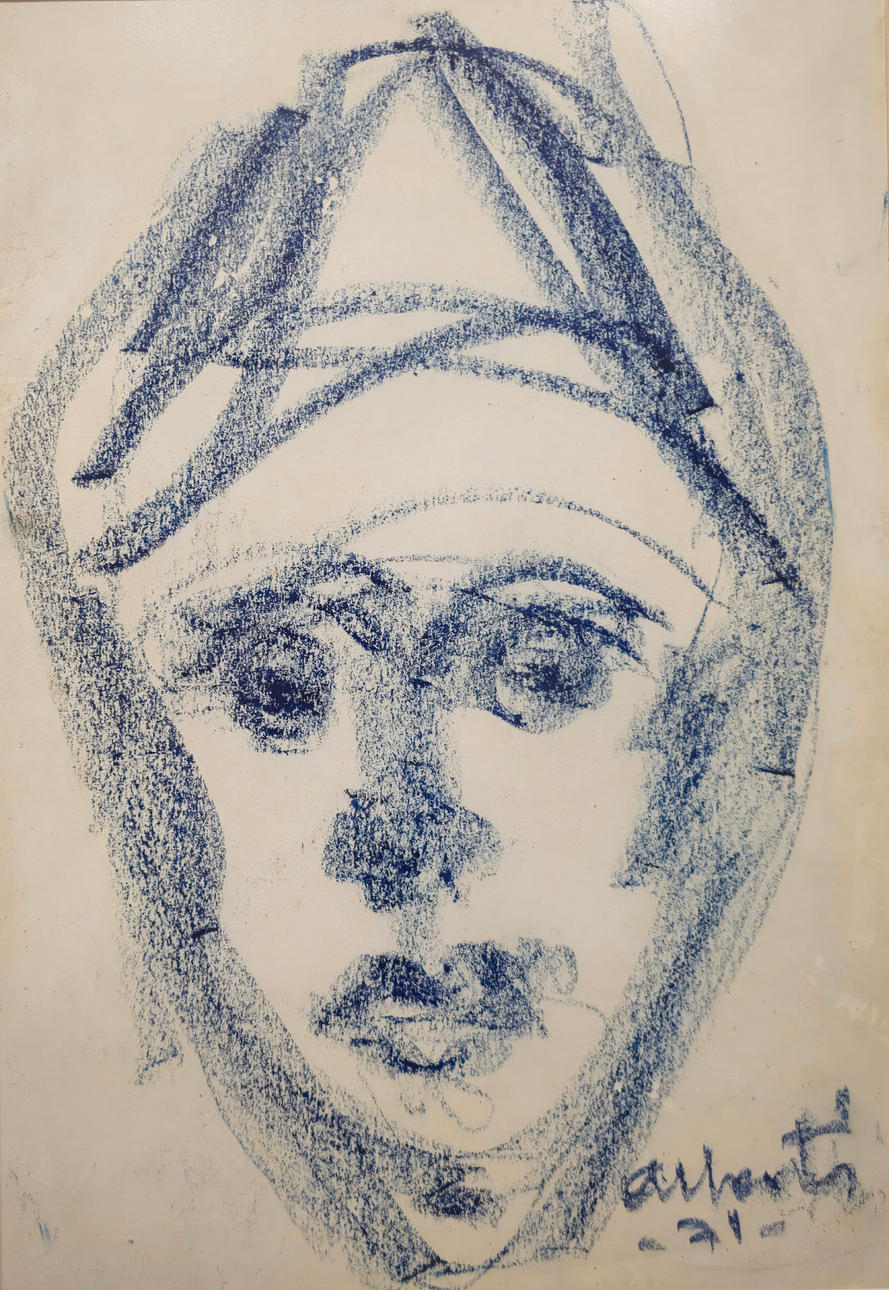 JOSE ALBERTI COROMINAS. PORTRAIT. DRAWING. 1971.