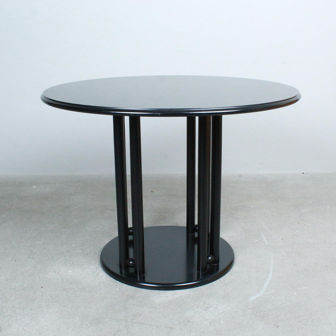 ATTRIBUTED TO JOSEF HOFFMANN. for Wittmann, “Fledermaus” dining table from the 1990s.