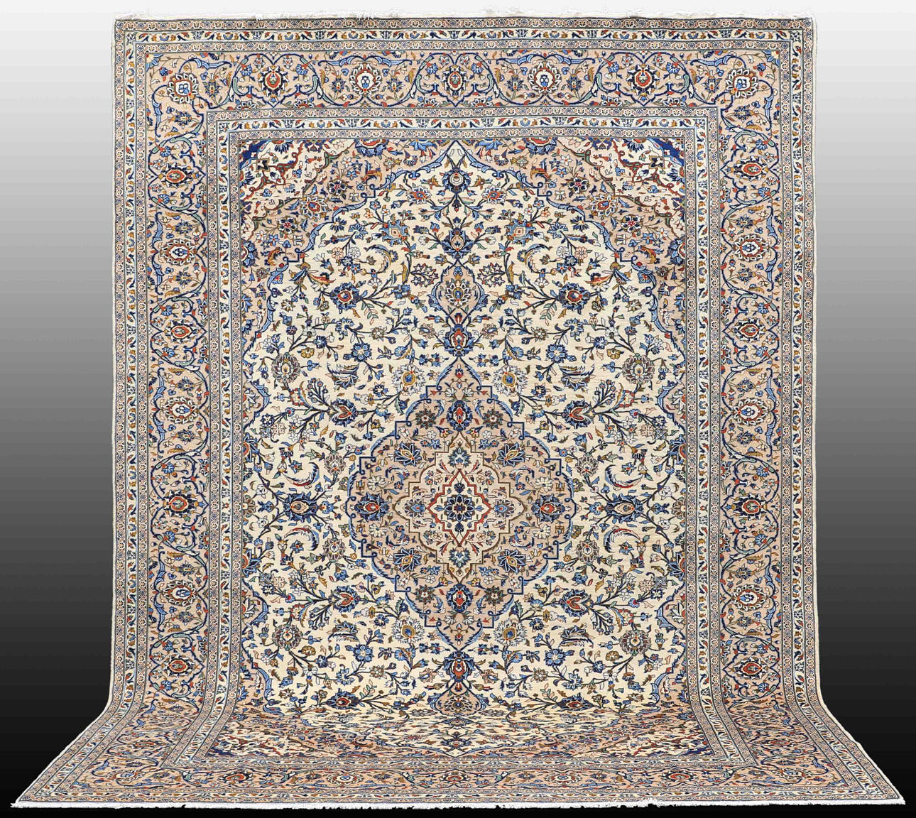 MATTA, persisk, ljus Keshan, (fine), 400 x 290 cm.
