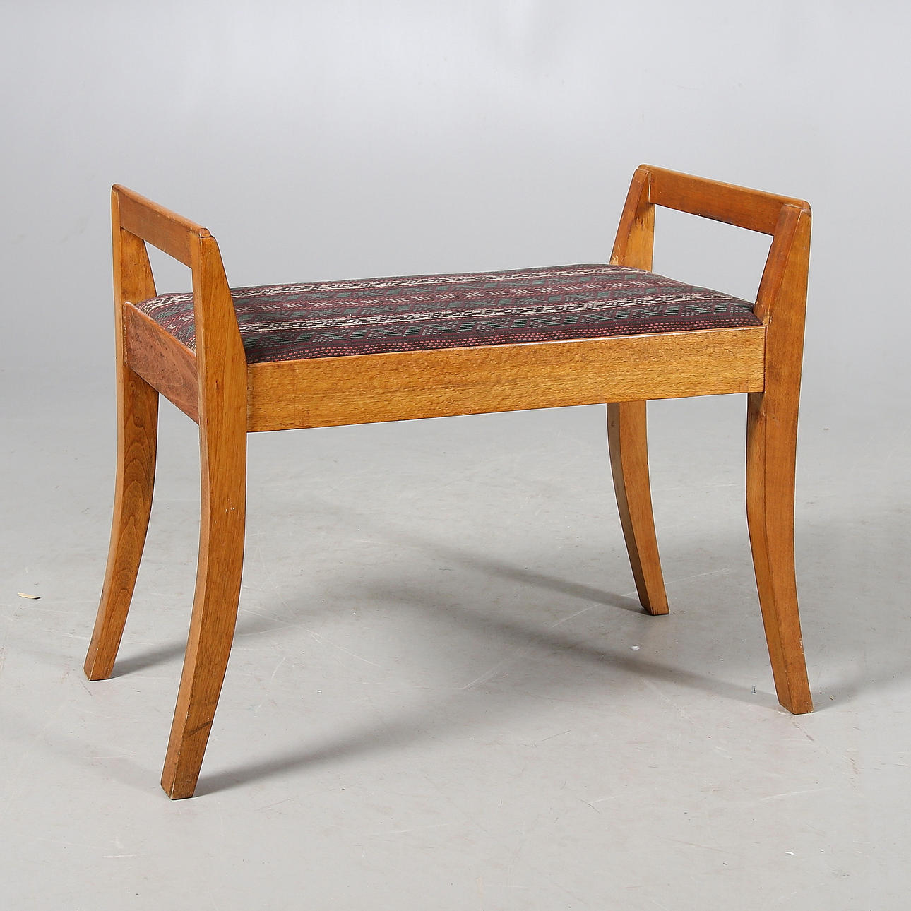 TABURETT, björk, Empire, 1800-talets mitt.