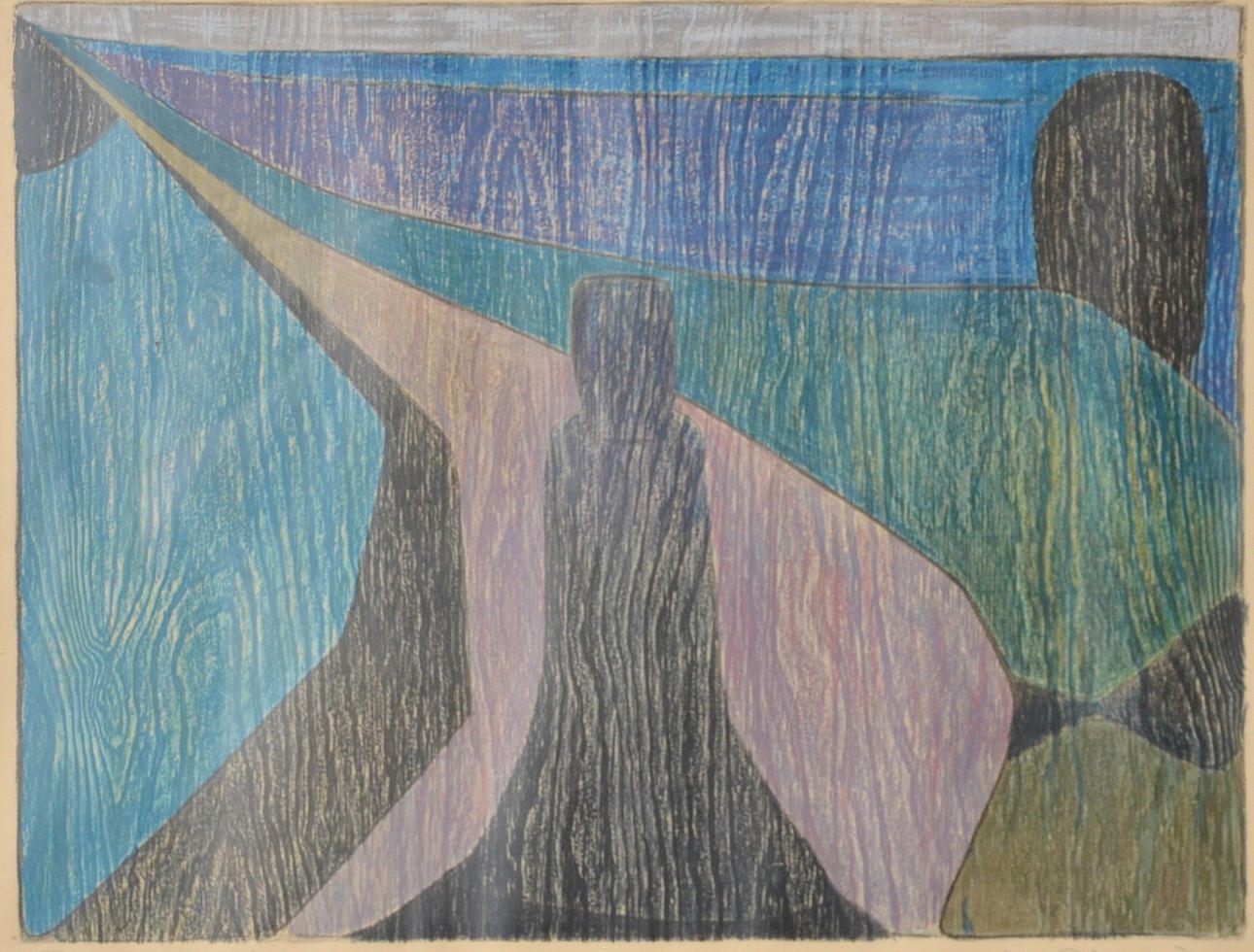 OIDENTIFIERAD KONSTNÄR. Färgserigrafi.