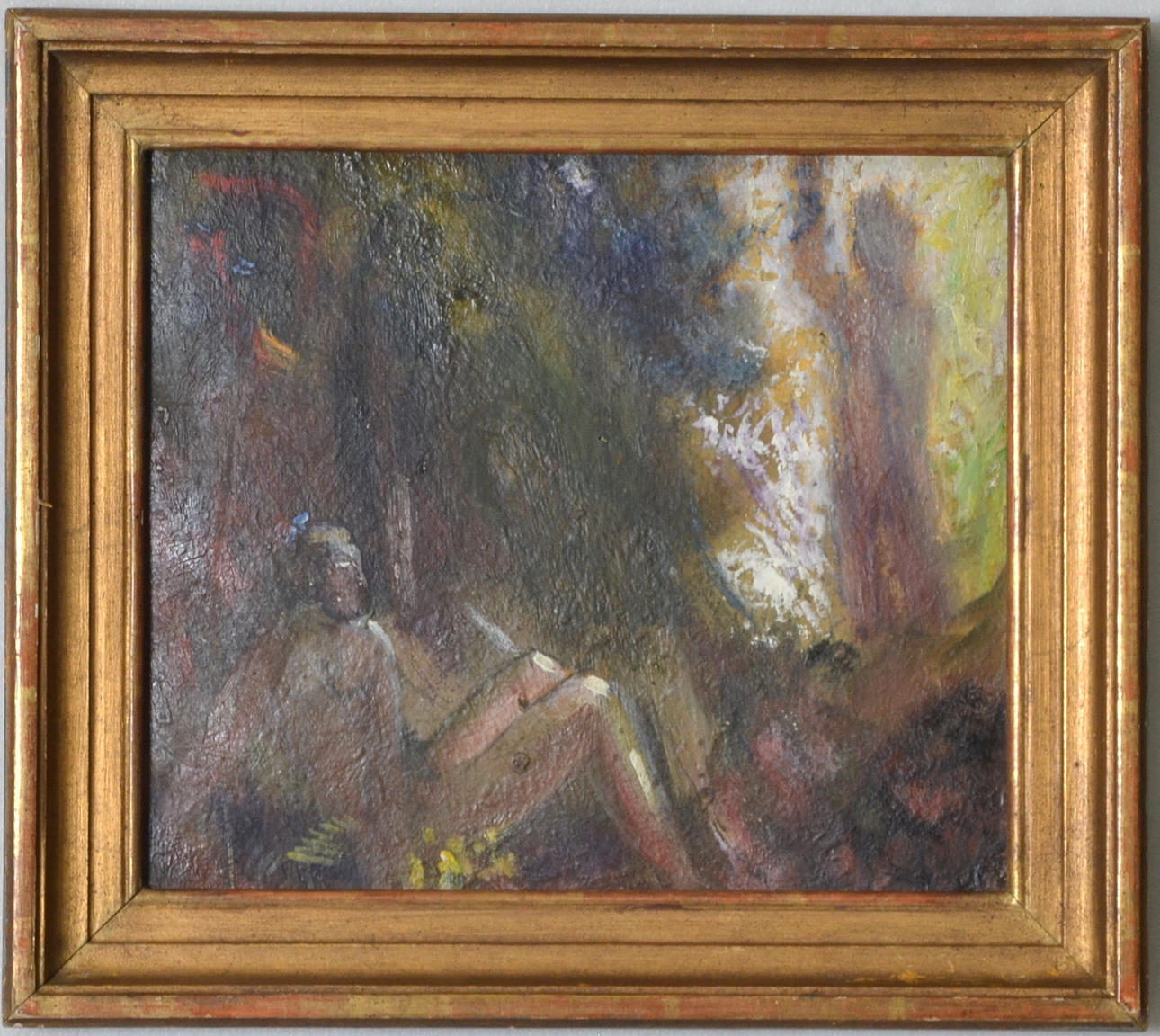 DAVID WALLIN. TILLSKRIVEN. Olja på duk uppfodrad på pannå.