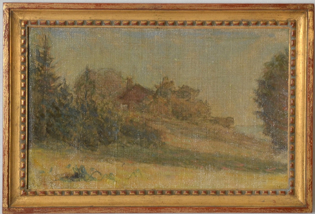 OIDENTIFIERAD KONSTNÄR. Olja på pannå.