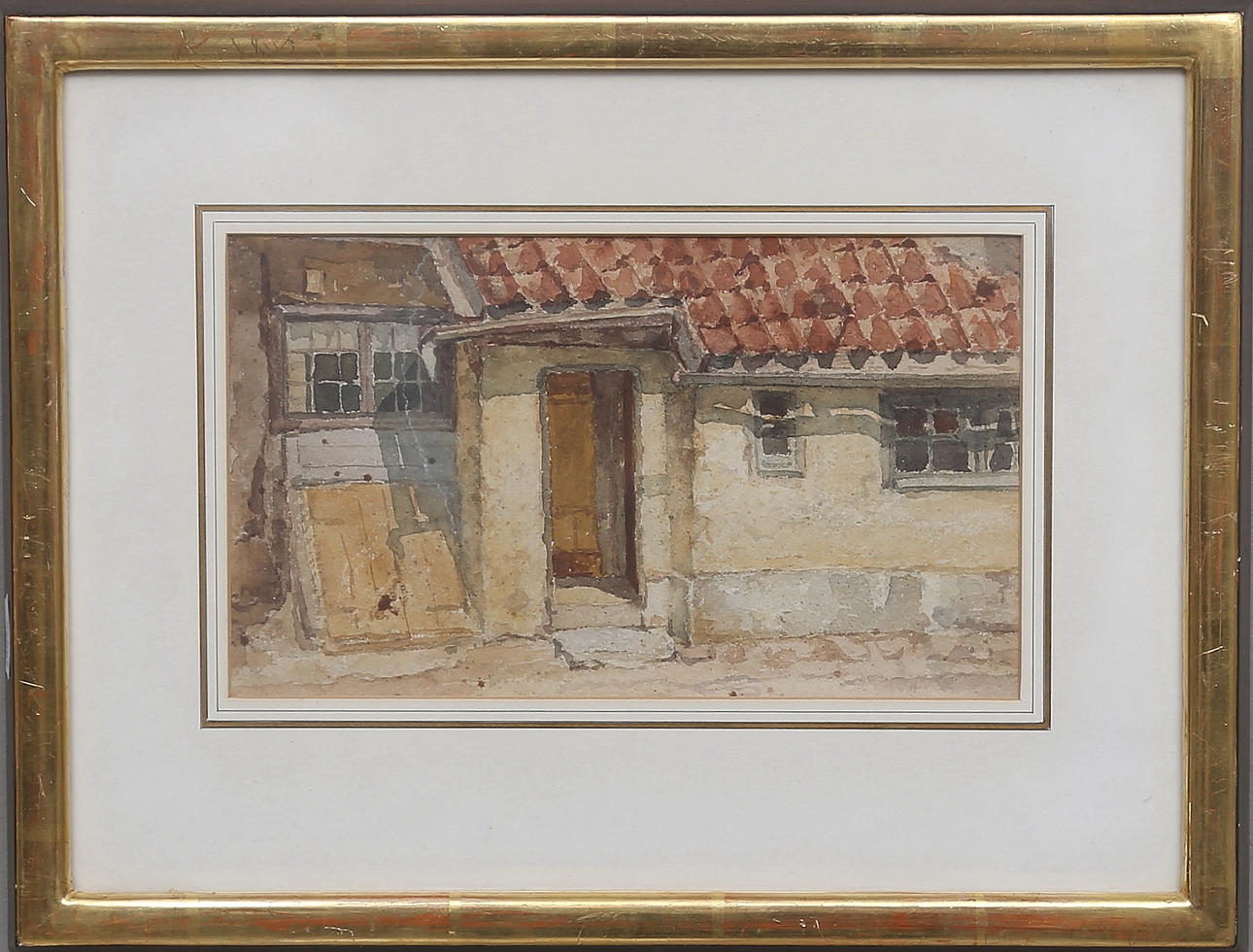 ESTHER KJERNER. TILLSKRIVEN. Akvarell, osignerad.