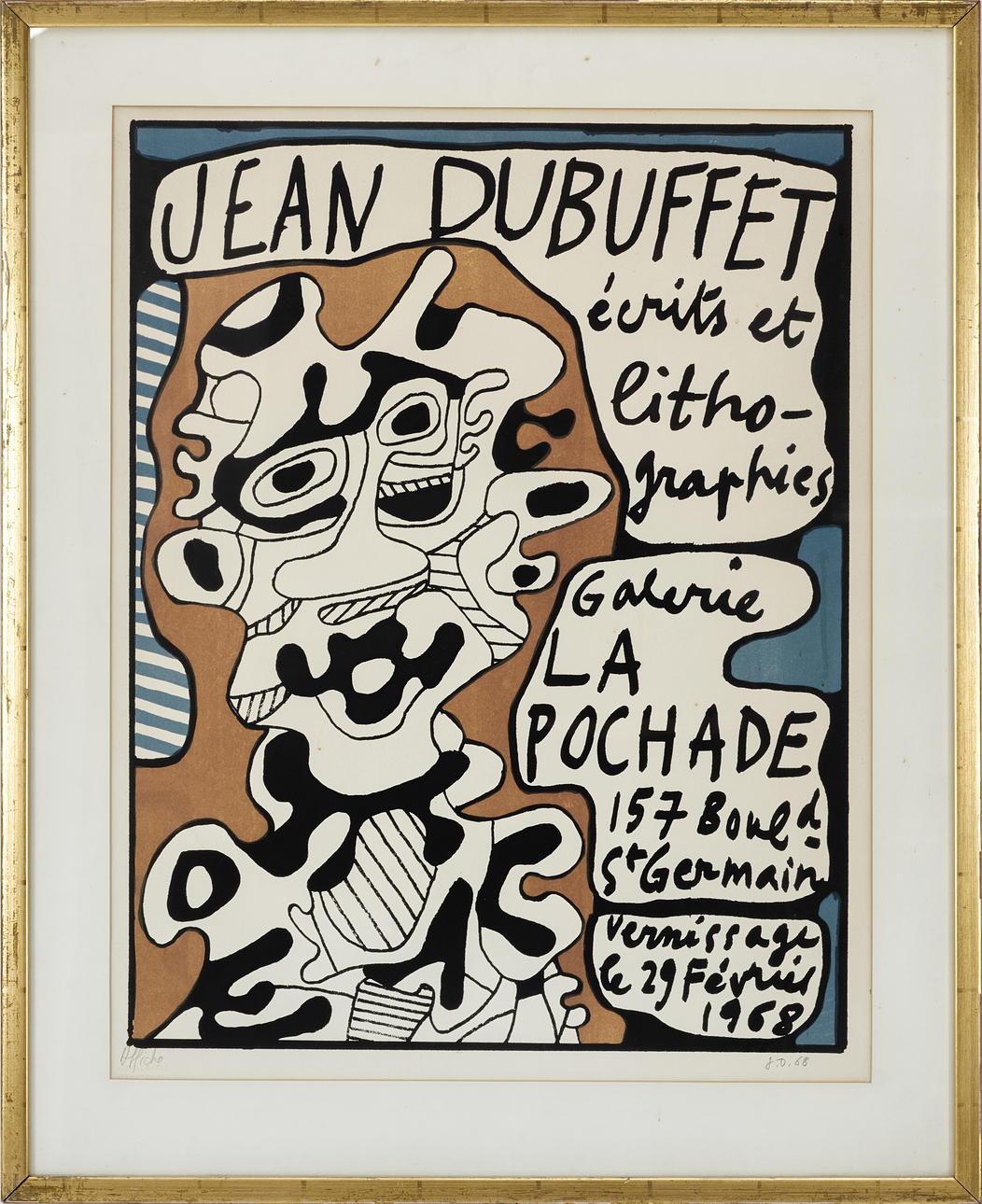 JEAN DUBUFFET (1901-1985), “Écrits et Lithographies” 1968, signed