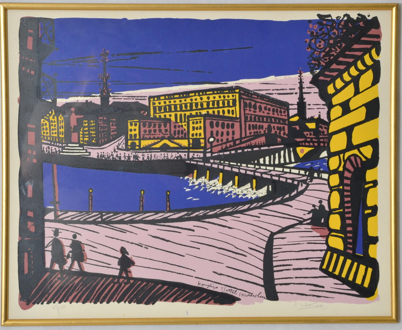 ROLAND KEMPE. Färgserigrafi.