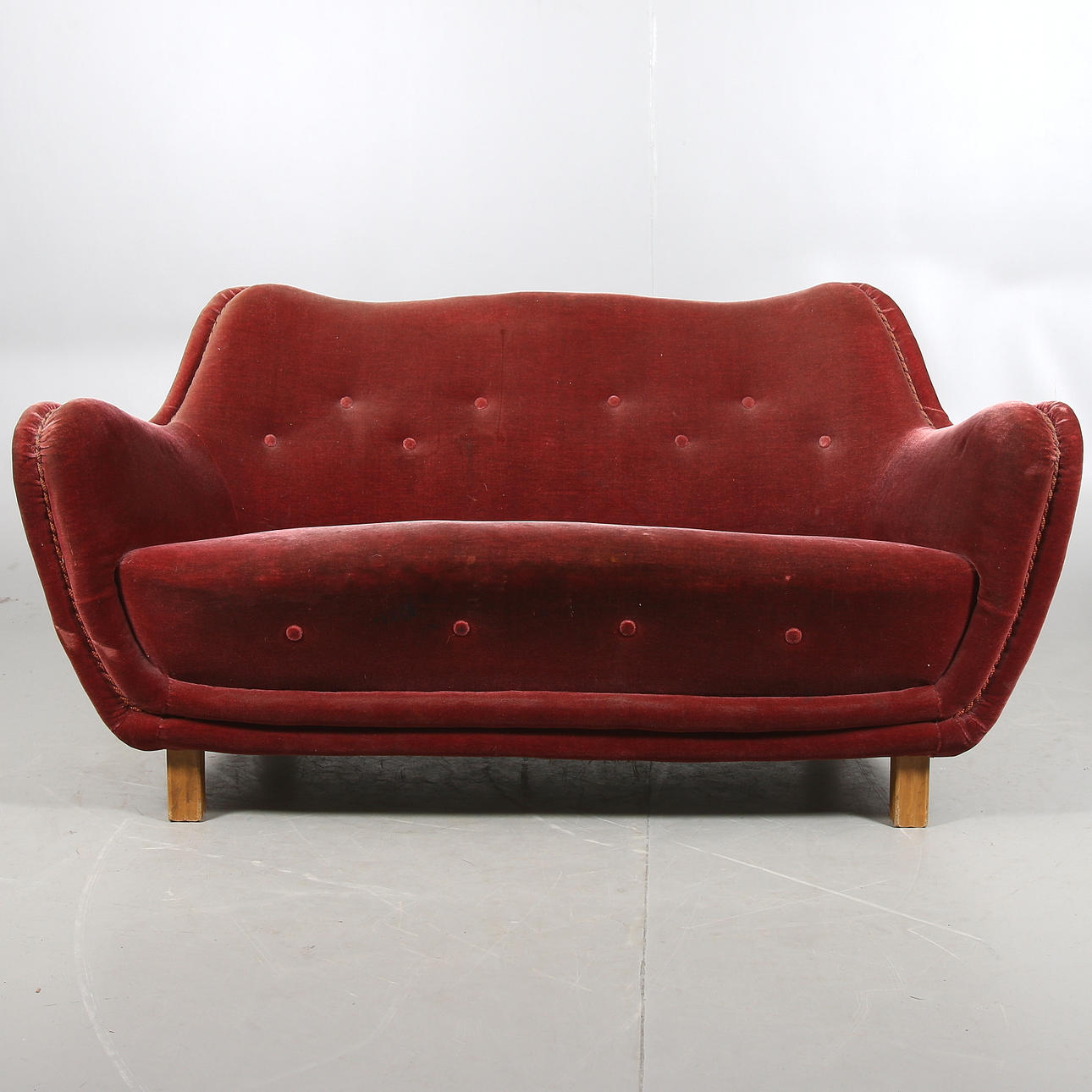 OTTO SCHULZ. Soffa med fåtölj, för Boet, Sverige. 1930/40-tal.